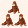 Punch Monkey Plush 3PCS