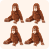 Punch Monkey Plush 4PCS